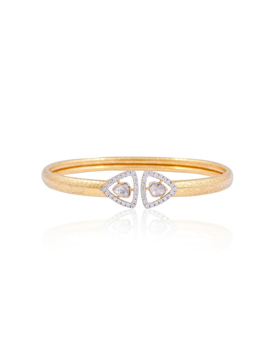 Vansika Polki And Diamond Bangle