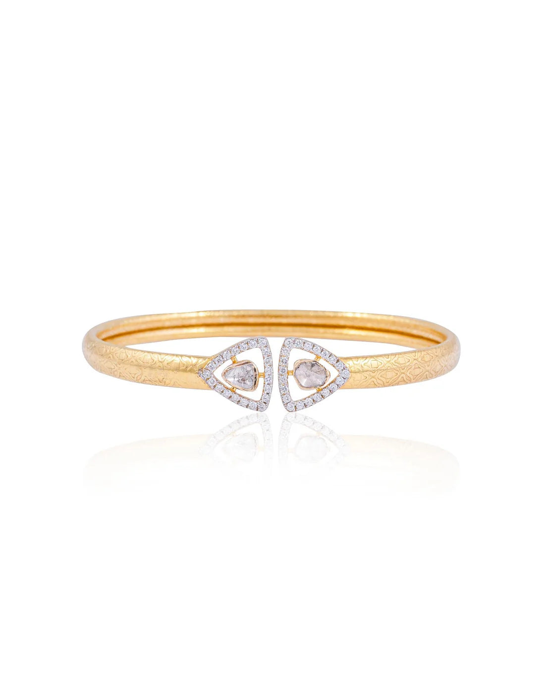 Vansika Polki And Diamond Bangle