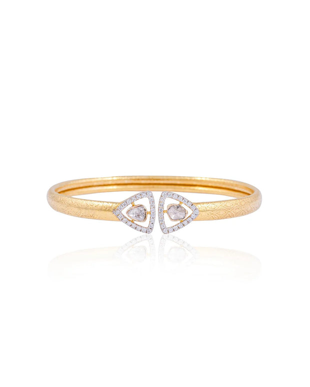 Vansika Polki And Diamond Bangle