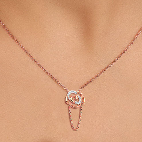 Floret Sway Diamond Necklace