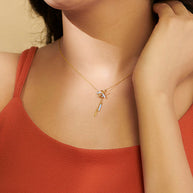 Tassel Dazzle Diamond Necklace