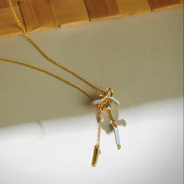 Tassel Dazzle Diamond Necklace