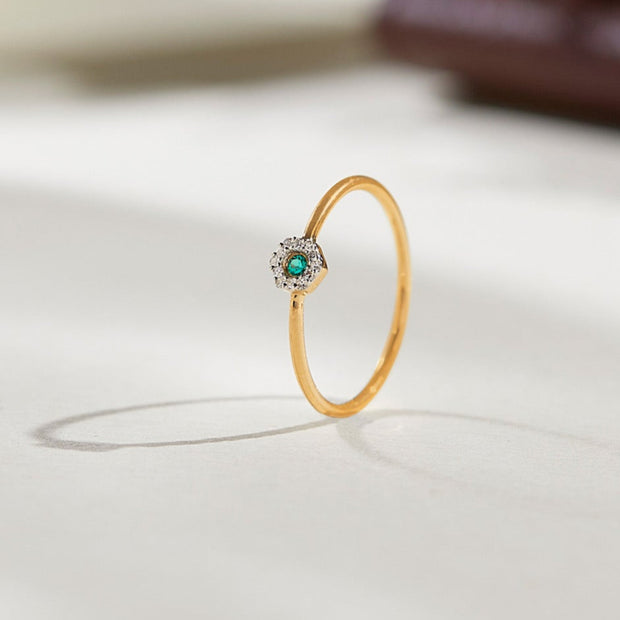 Simply Hexa Gemstone Ring