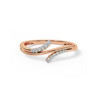 Tri Linear Diamond Ring