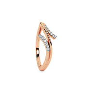 Tri Linear Diamond Ring