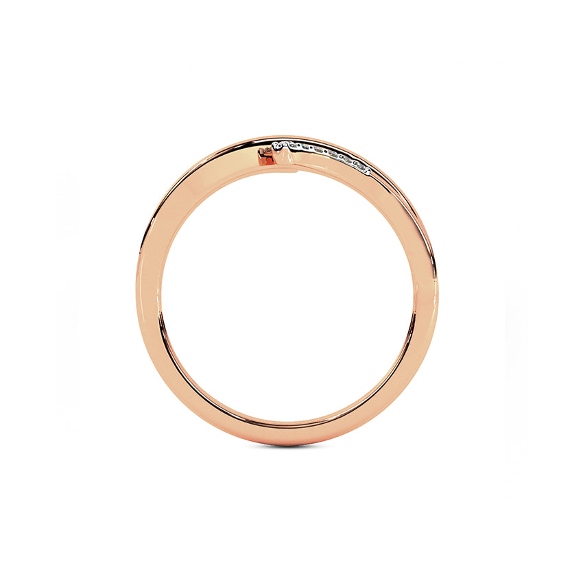 Tri Linear Diamond Ring