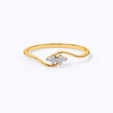 Danity Curve Diamond Ring