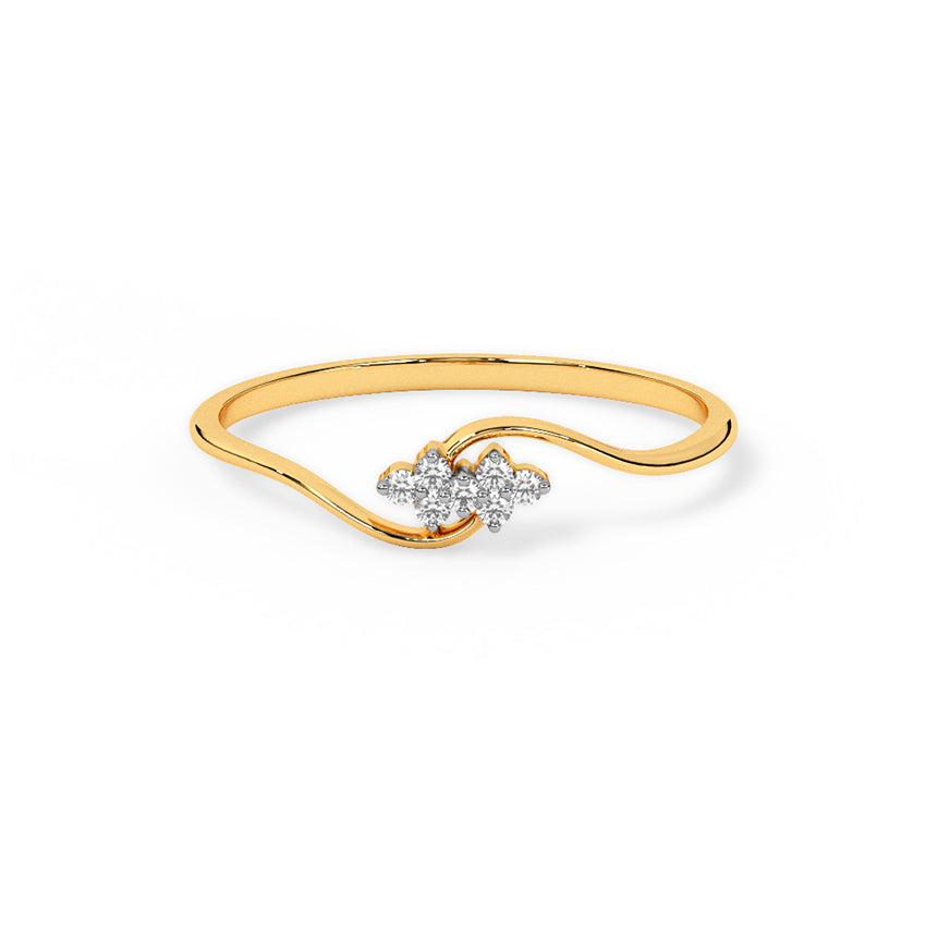 Danity Curve Diamond Ring