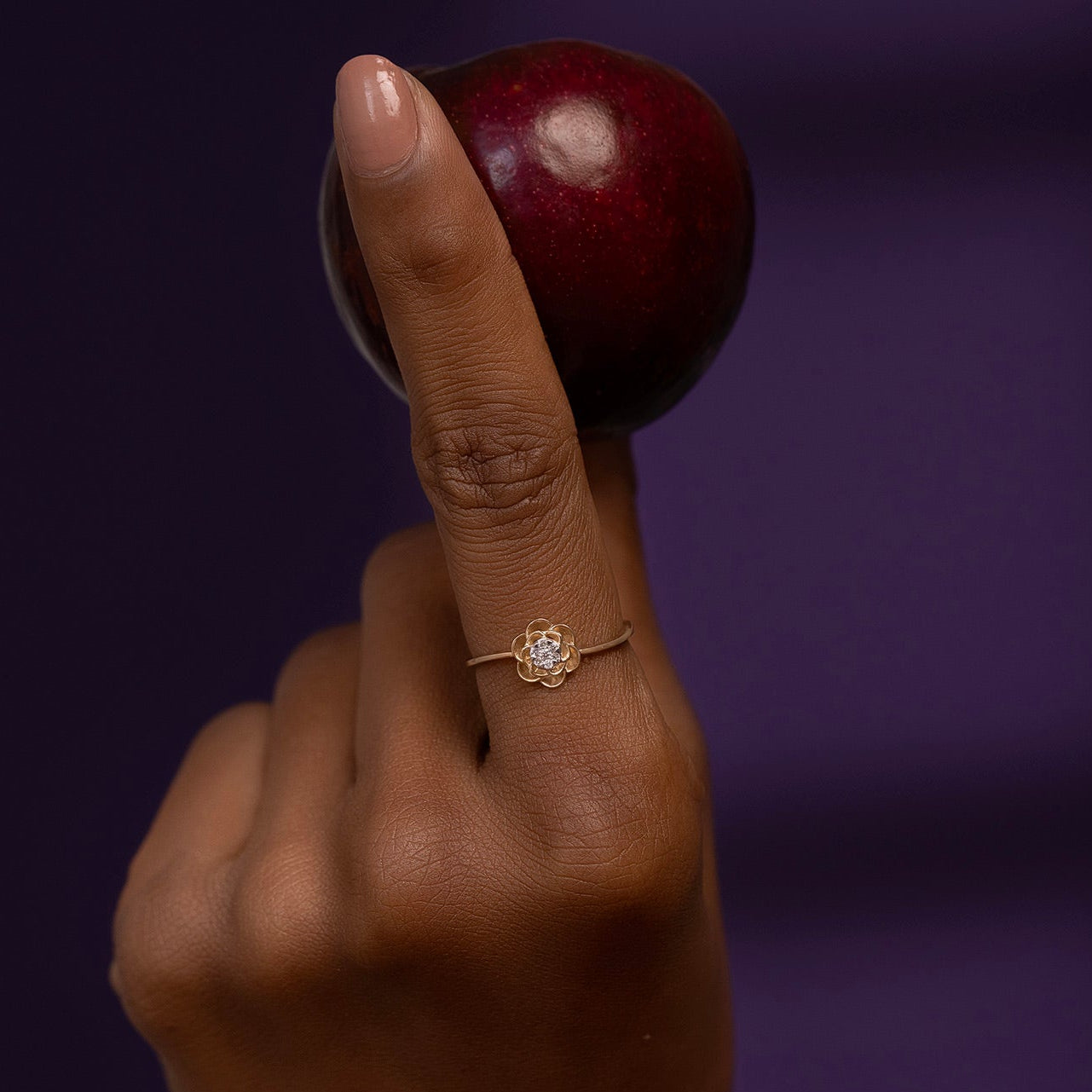 Floral Blink Diamond Ring