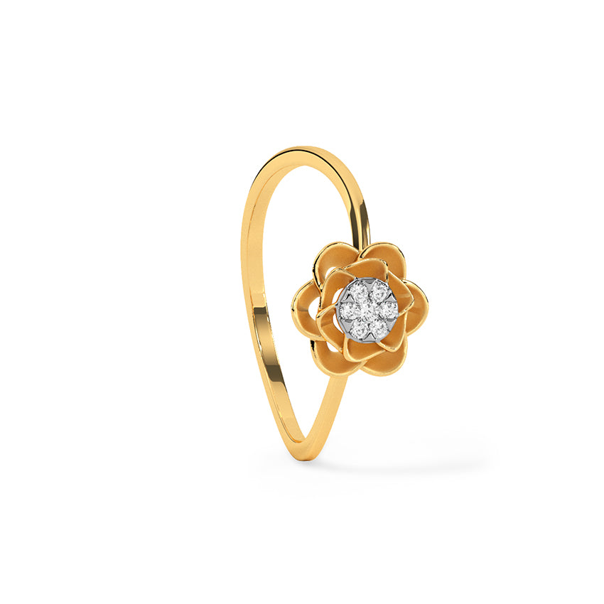 Floral Blink Diamond Ring