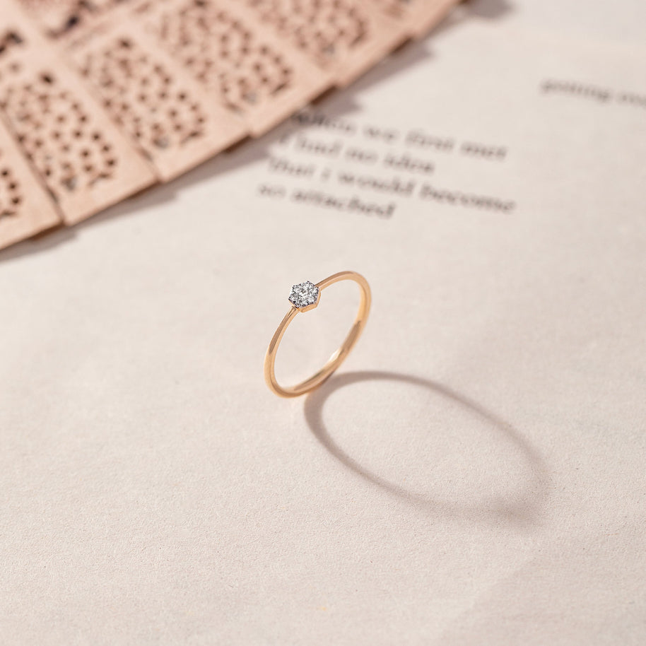 Alliance Webs Diamond Ring