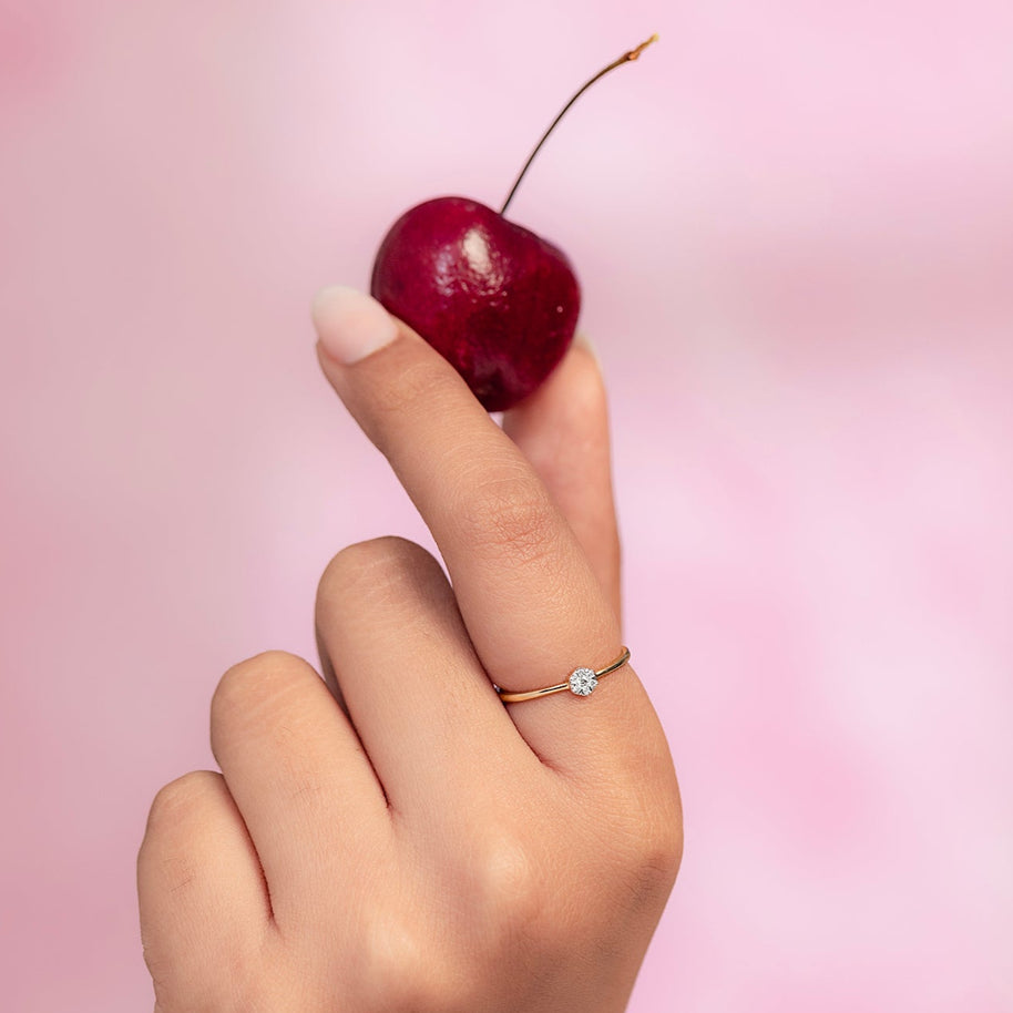 Alliance Webs Diamond Ring