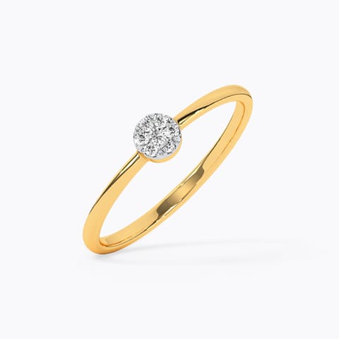 Wheel Grids Diamond Ring