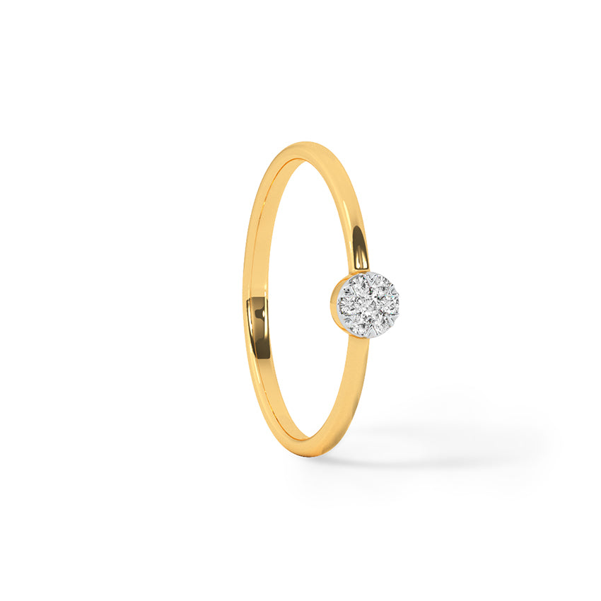 Wheel Grids Diamond Ring