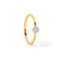 Wheel Grids Diamond Ring