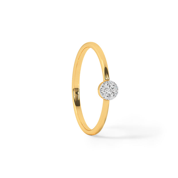 Wheel Grids Diamond Ring