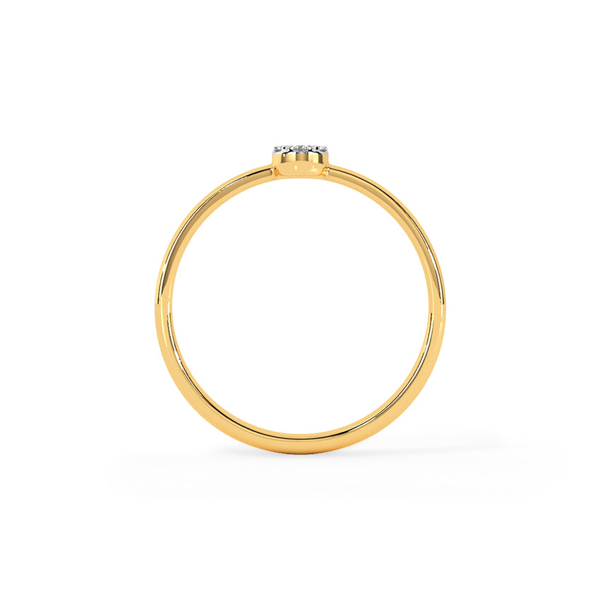 Wheel Grids Diamond Ring