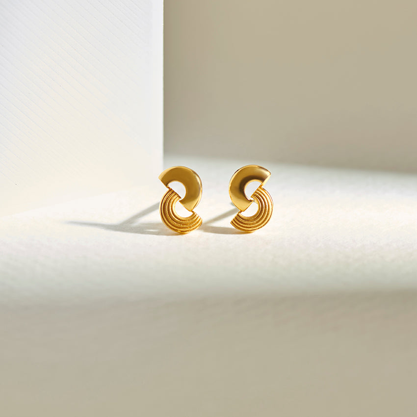 Stuti 22KT Gold Stud Earrings