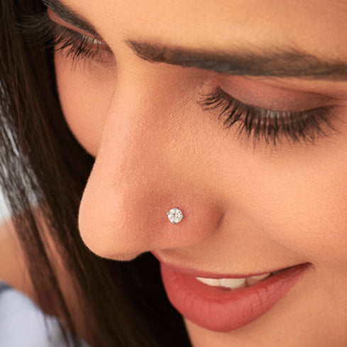 Aria Solitaire Nose Pin