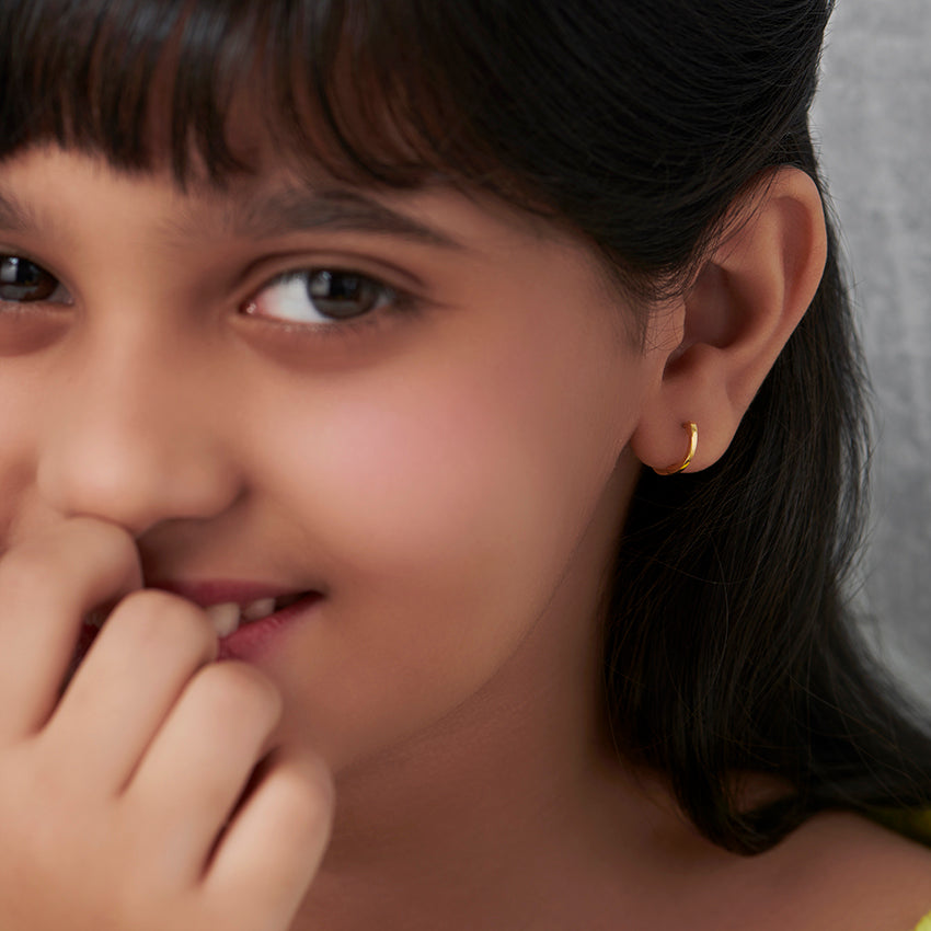 Ashvi Classic Kids' Gold Earrings