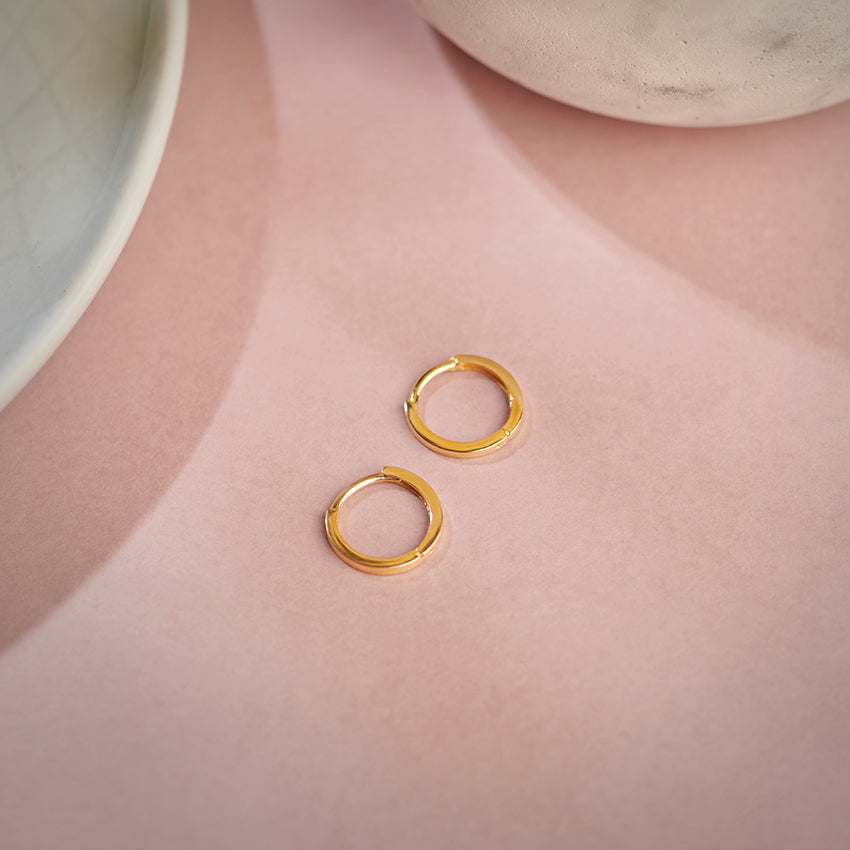 Evergreen Gold Hoop Earrings