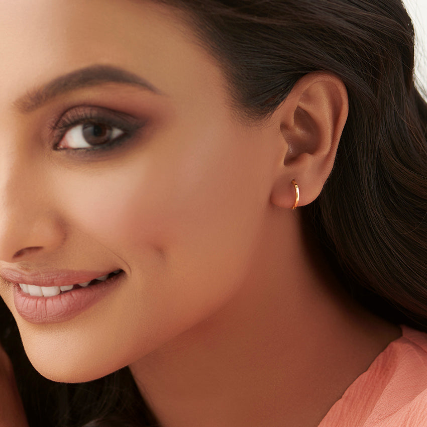 Evergreen Gold Hoop Earrings