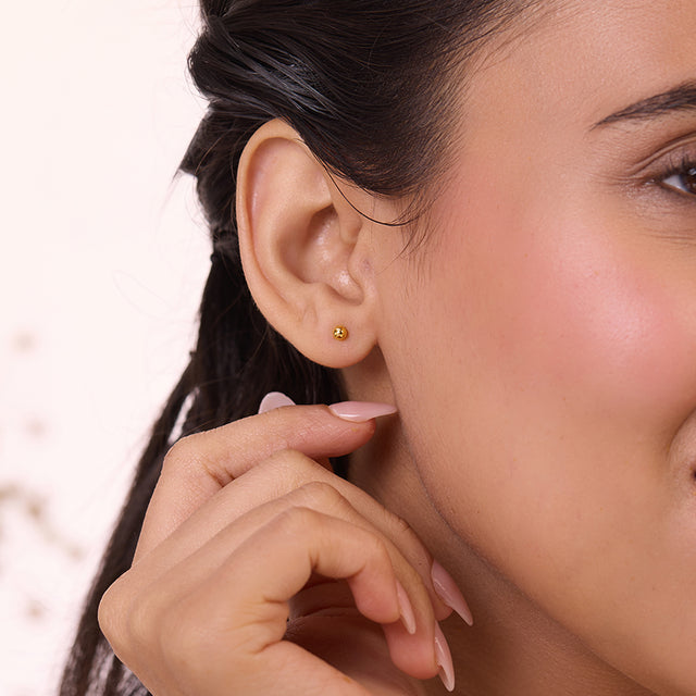 Alor Gold Stud Earrings for Kids