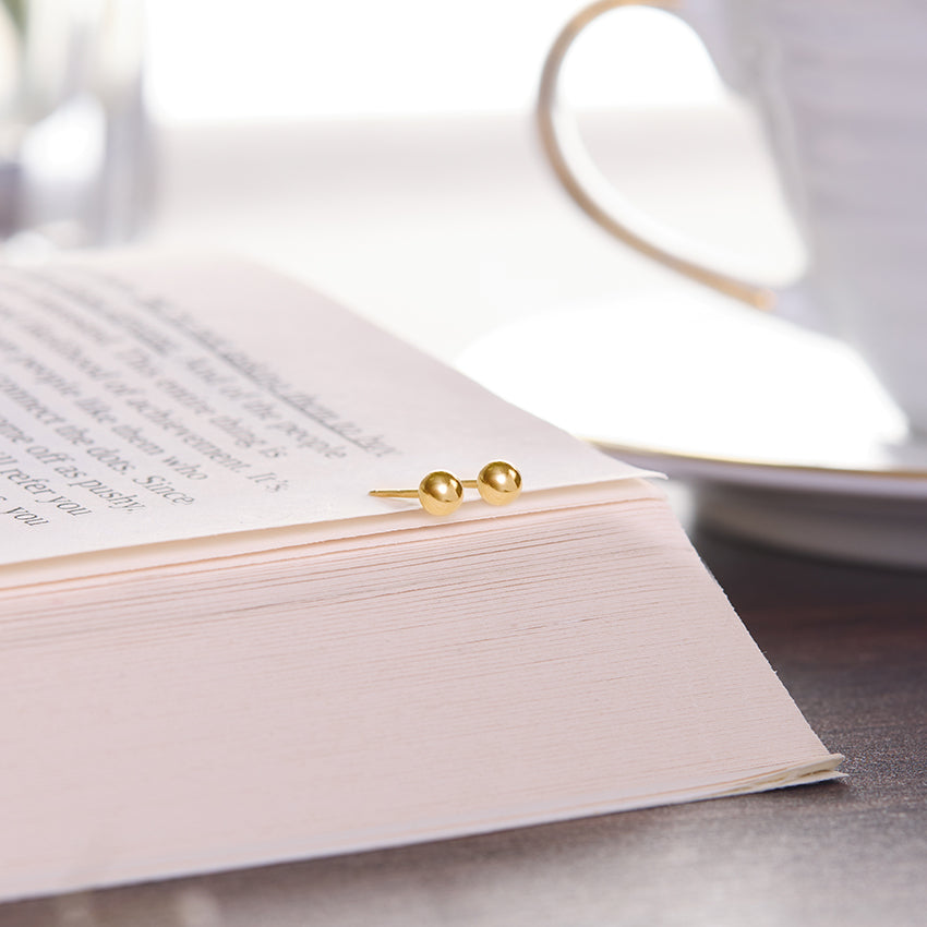 Gildora Gold Stud Earrings for Kids