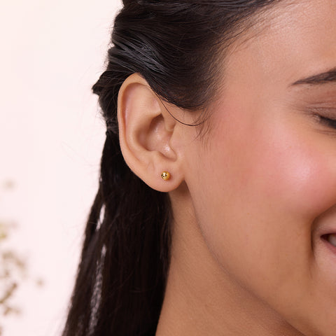 Gildora Gold Stud Earrings for Kids