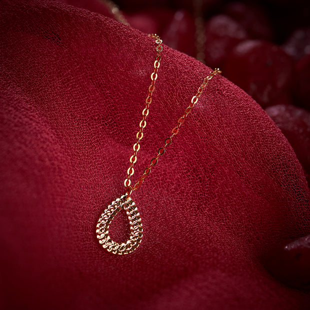 Perky Pear Gold Necklace