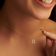 Perky Pear Gold Necklace