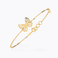 Cutout Butterfly Gold Bracelet