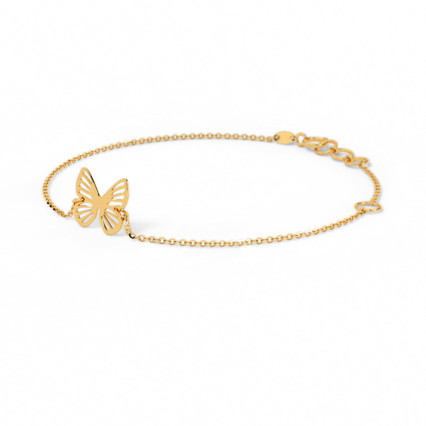 Cutout Butterfly Gold Bracelet