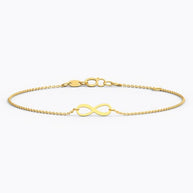 Minimalistic Infinity Gold Bracelet
