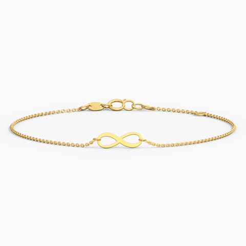 Minimalistic Infinity Gold Bracelet