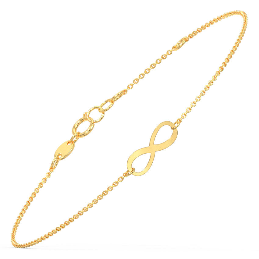 Minimalistic Infinity Gold Bracelet