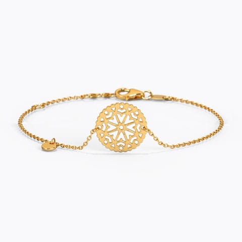 Minimalistic Aztec Gold Bracelet