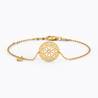 Minimalistic Aztec Gold Bracelet