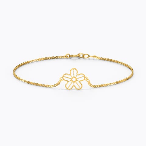 Jazzy Blossom Gold Bracelet