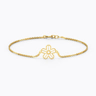 Jazzy Blossom Gold Bracelet