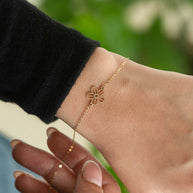 Jazzy Blossom Gold Bracelet