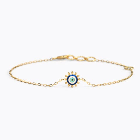 Petite Evil Eye Gold Bracelet