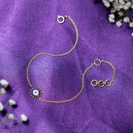 Petite Evil Eye Gold Bracelet