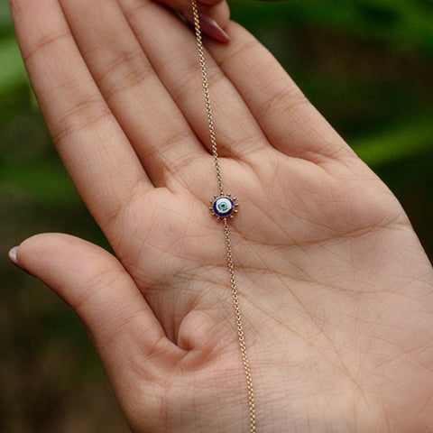 Petite Evil Eye Gold Bracelet