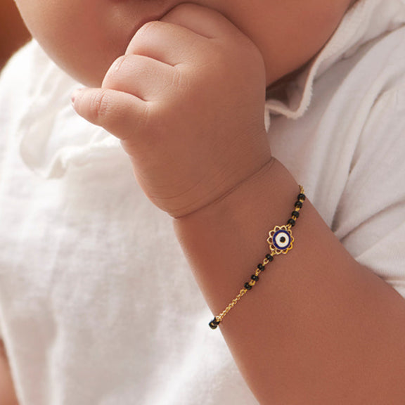 Evil Eye Baby Nazaria Gold Bracelet